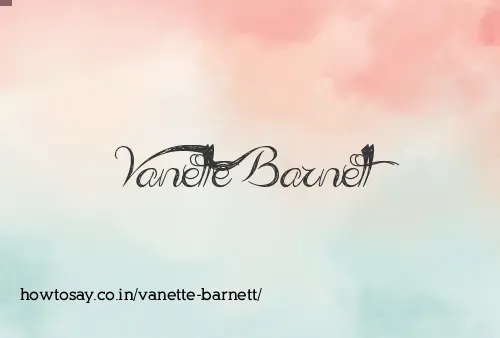 Vanette Barnett