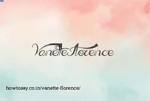 Vanette Florence