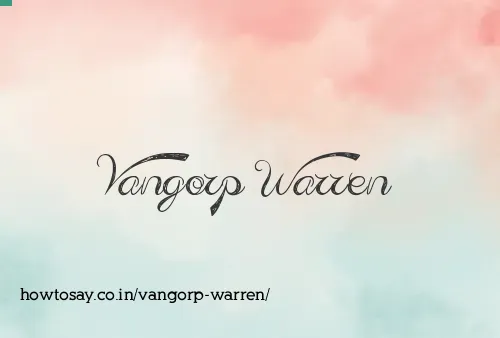 Vangorp Warren