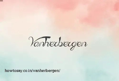 Vanherbergen