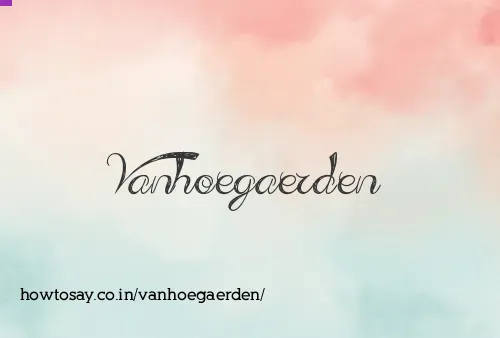 Vanhoegaerden