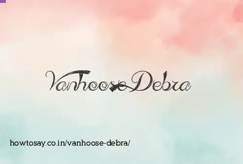 Vanhoose Debra