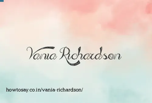 Vania Richardson