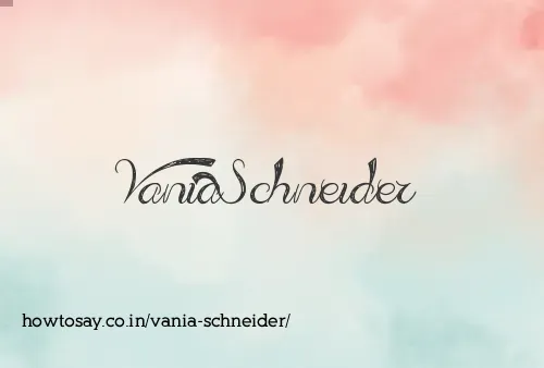 Vania Schneider