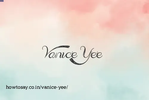 Vanice Yee