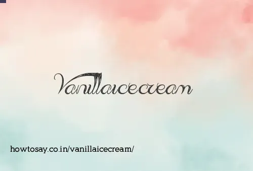 Vanillaicecream