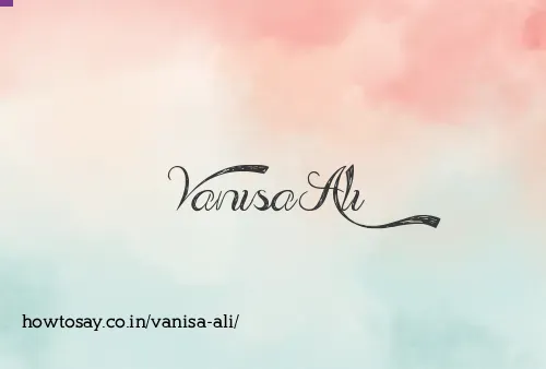 Vanisa Ali