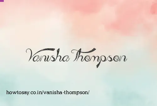 Vanisha Thompson