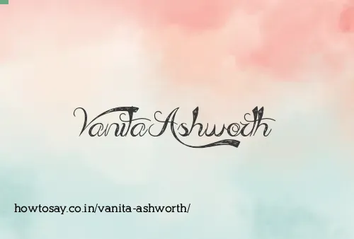 Vanita Ashworth