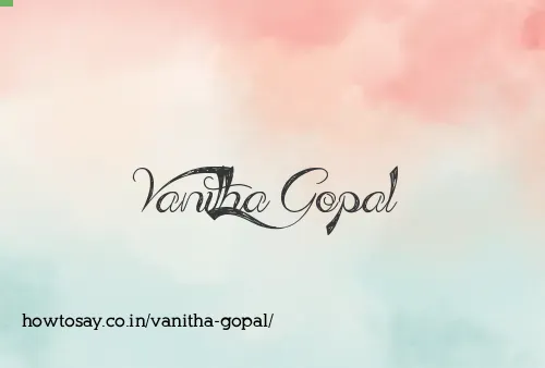 Vanitha Gopal