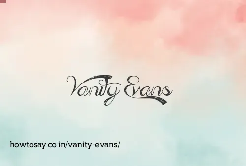 Vanity Evans