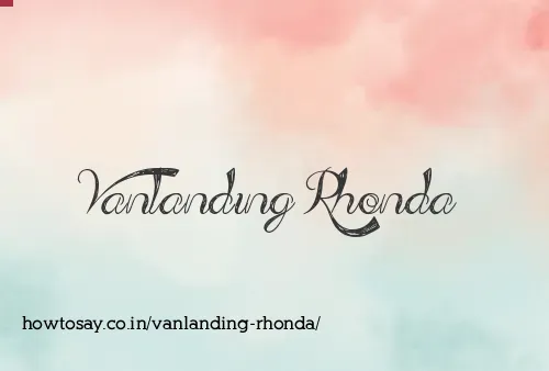 Vanlanding Rhonda