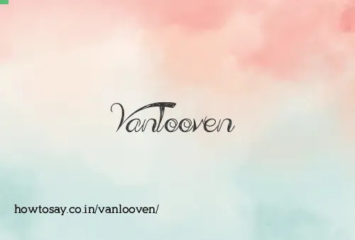 Vanlooven