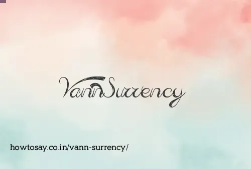 Vann Surrency