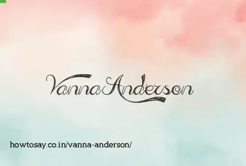Vanna Anderson