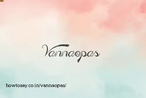 Vannaopas