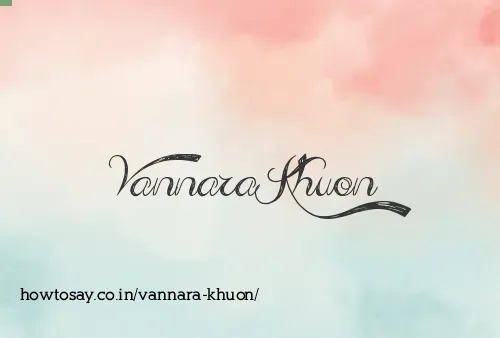 Vannara Khuon