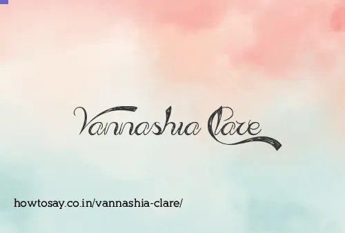 Vannashia Clare