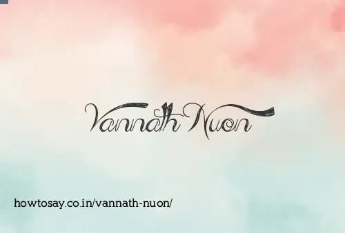 Vannath Nuon