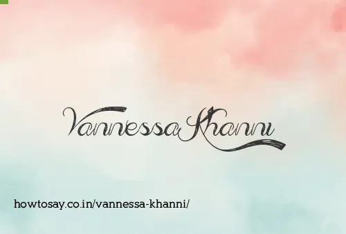 Vannessa Khanni