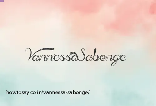 Vannessa Sabonge