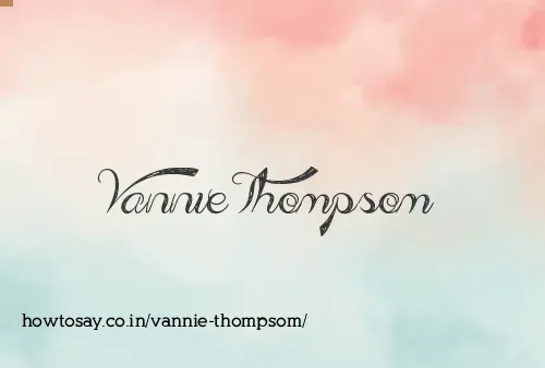 Vannie Thompsom