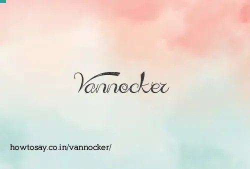 Vannocker