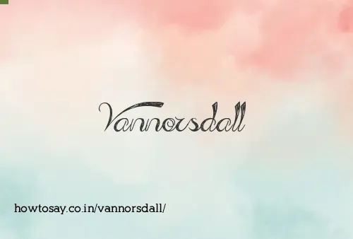 Vannorsdall