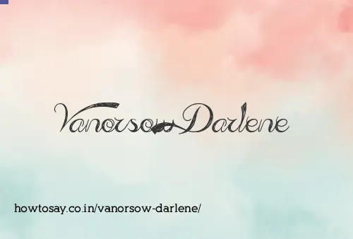 Vanorsow Darlene