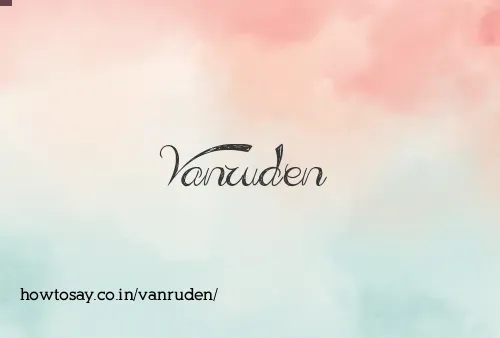 Vanruden
