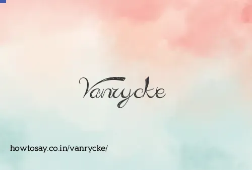 Vanrycke