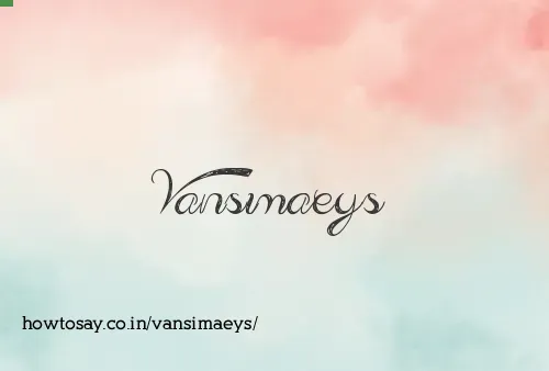 Vansimaeys