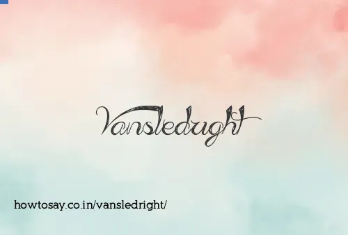 Vansledright