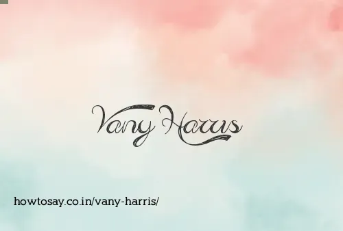 Vany Harris