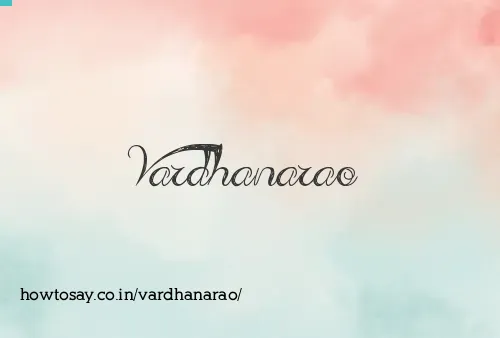 Vardhanarao