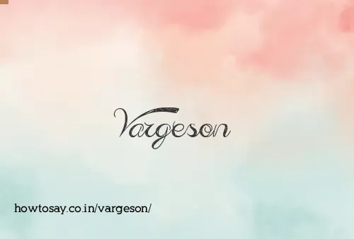 Vargeson