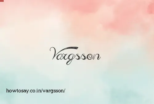 Vargsson