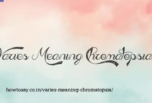 Varies Meaning Chromatopsia