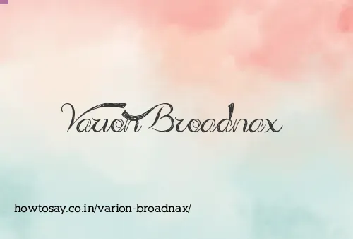 Varion Broadnax