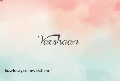 Varshaan