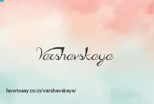 Varshavskaya