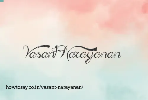 Vasant Narayanan