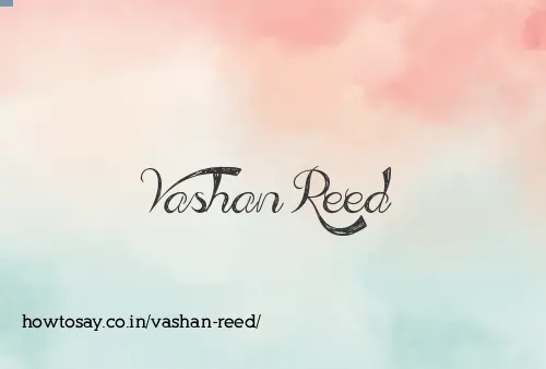 Vashan Reed