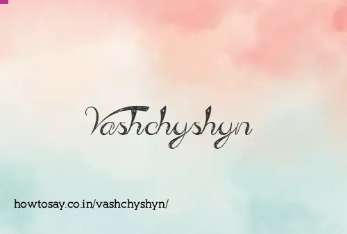 Vashchyshyn