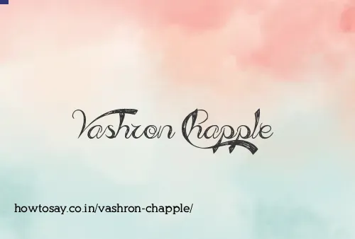 Vashron Chapple