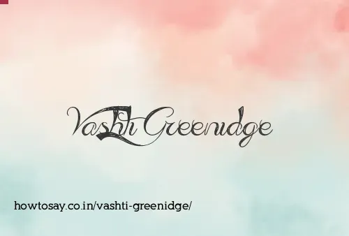 Vashti Greenidge