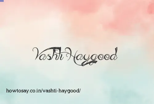 Vashti Haygood