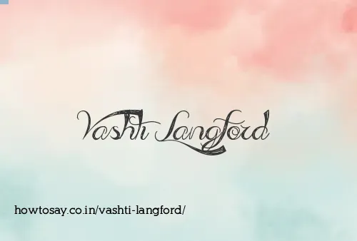 Vashti Langford