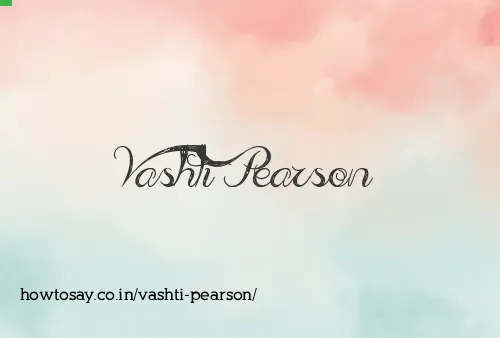 Vashti Pearson