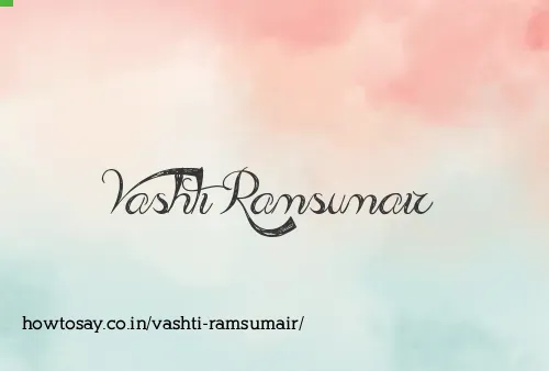 Vashti Ramsumair